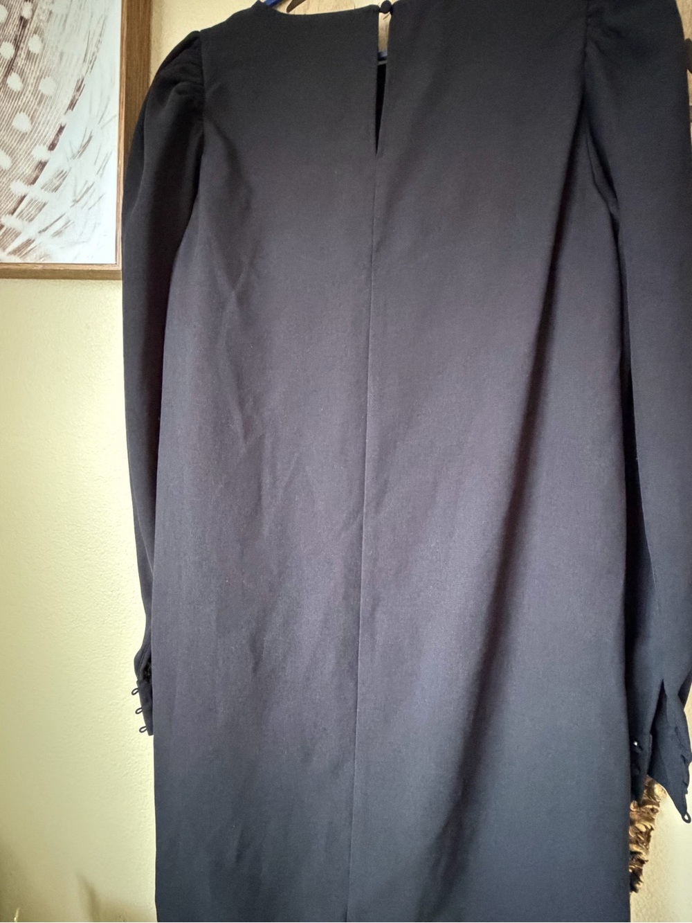 H&M Black Long Sleeve Puff Shoulder Top - Picture 4 of 5